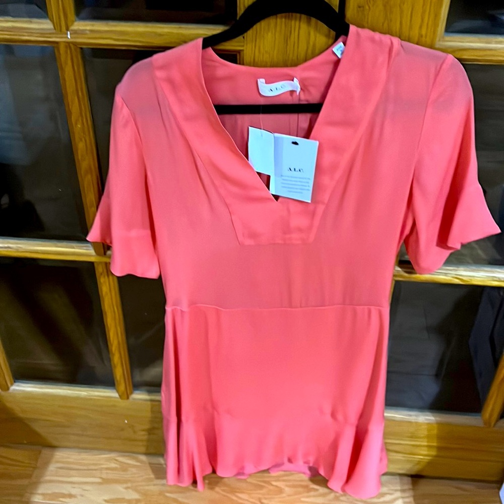 NWT A.L.C Women Orange Dress, size 0